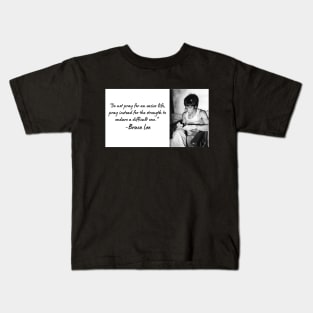 Wise Quote 3 - Bruce Lee Kids T-Shirt